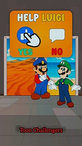 Mario's got the beach bug, and he's looking for someone to join him for a day of sun, sand, and surf! 🌴🌊 Who's ready to ride the waves ? | Toon Challengers