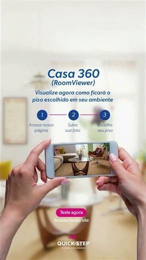 Teste o laminado Quick-Step no seu ambiente #shorts