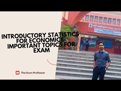 Introductory Statistics for Economics- Important Topics for Exam
