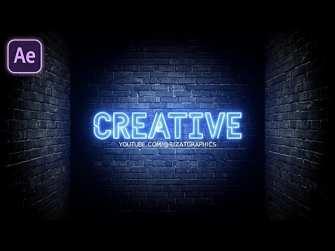 Flickering Neon Text Animation in After Effects | Unbelievable Results!