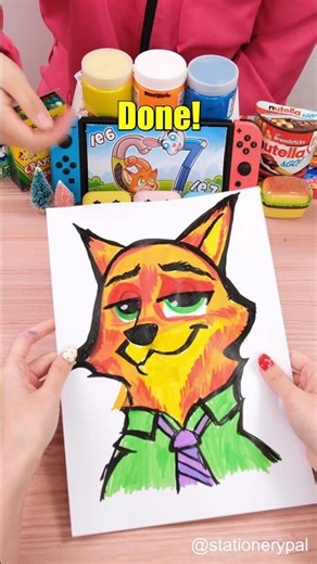 How to draw zootopia Nick! #shorts