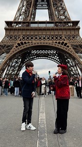 1.3M views · 61K reactions | Incredible performance with Lou, Tim, and Indiya in front of the Eiffel Tower..凉 Lou Deleuze représentiez France  and won theJunior Eurovision Song Contest 2025 in Georgia | Violin_Phonix | Facebook