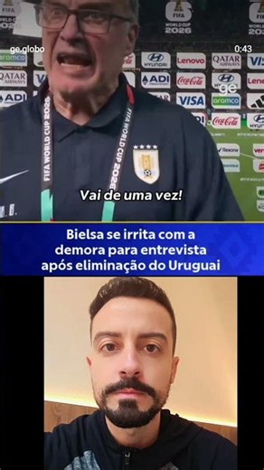 BIELSA SURTA APÓS ELIMINAÇÃO DO URUGUAI 🇺🇾