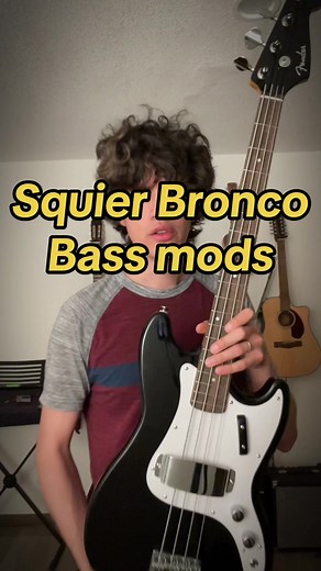 Squier Bronco Bass Mods