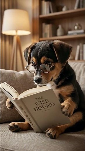 Smart Dog Reading a Book. | Relaxing, Cute & Aesthetic Pet Video