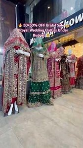 🔥 50+50% OFF Bridal Sale 😱 Royal Wedding Outfits Under Budget 👰✨| by walkinthrough