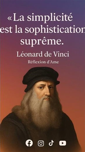 La simplicité est la sophistication suprême. Qu'en pensez-vous 🤔🤨🧐 ?