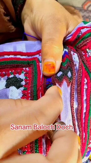 Beautiful Balochi Doch by Sanam Baloch | Traditional Balochi Embroidery