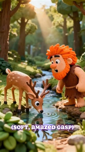 Caveman Discovers the Forest 😂🌿#shorts #animation #funny #clayanimation #cartoon #3danimation