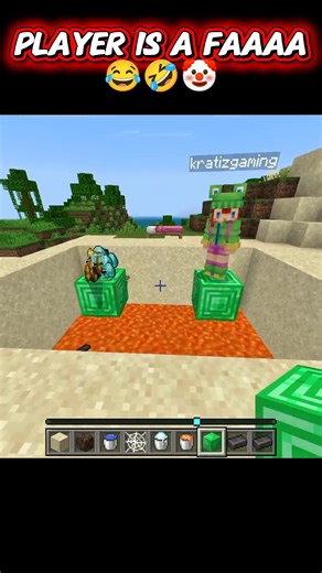player is a😂🤡 ffaaaa #minecraft #viral #viral
