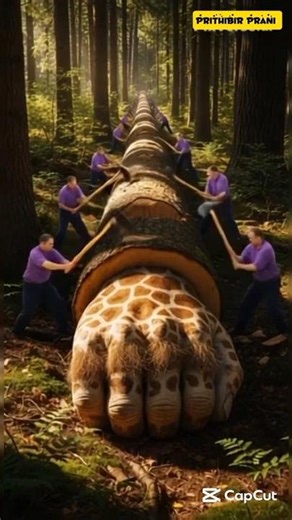 Rescued the zebra by cutting the tree #animals #trending #trending