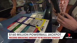 One lucky South Australian could wake up $160 million richer tomorrow, making them the country's biggest individual lotto winner. 7NEWS Adelaide at 6pm | www.7NEWS.com.au #7NEWS | 7NEWS Adelaide