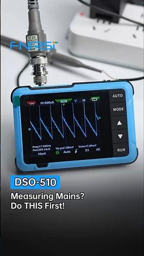 FNIRSI DSO-510 | Oscilloscope Tips: Measure Mains Safely!