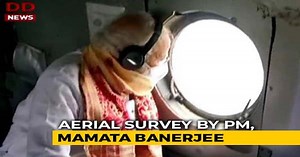 PM's Aerial Survey Of Cyclone-Hit Bengal, Mamata Banerjee Present |
