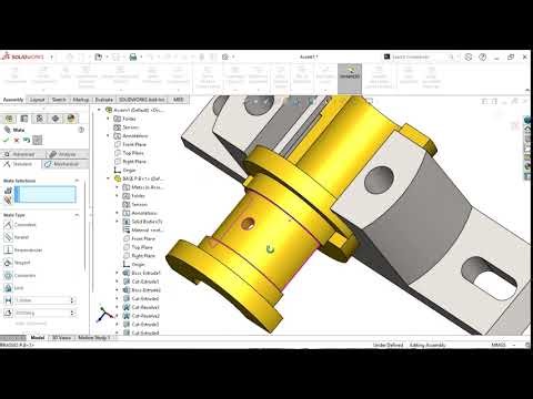 Assembly of a plummer Blok in 3D CAD software