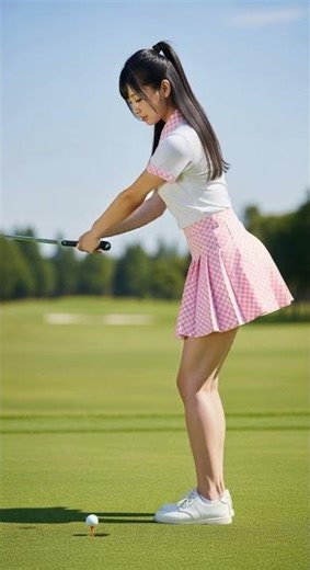 Beautiful Golf Swing by a Stunning Woman！アイドルの神スイング！ゴルフショット#美女 #ゴルフ #スイング #ゴルフ動画 #女子ゴルファー #shorts
