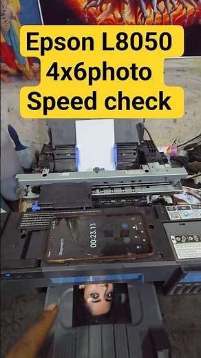 Epson L8050 printer 4x6 photo print Speed check A4 photo print speed check review