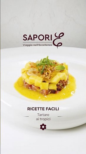 Tartare di tonno e mango pronta in 5 minuti | Antipasto estivo fresco #shorts
