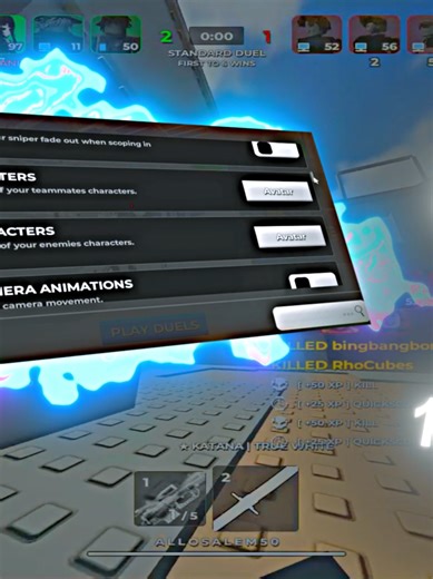 finally all my settings ! #settings #sniperduels #roblox #fyp #robloxedit