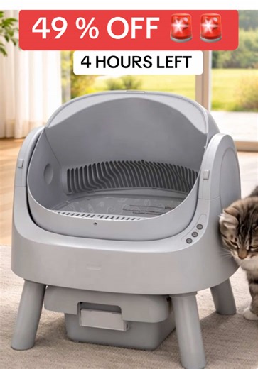 PetPivot Autoscooper 11 Open-Top Self-Cleaning Cat Litter Box，Odor-Free Waste Disposal includes Trash Bags#tiktok #tiktokshop #tiktokshoppingpaydaysale #cat