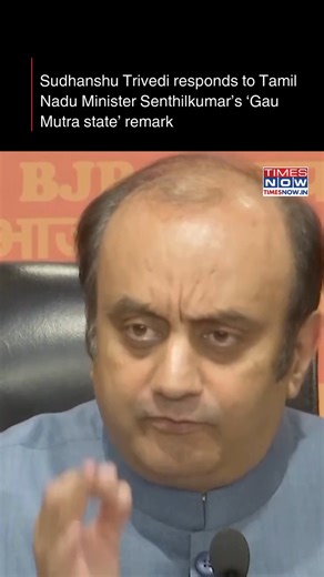 Sudhanshu Trivedi responds to Tamil Nadu Minister Senthilkumar’s ‘Gau Mutra state’ remark #TimesNow #BJP | TIMES NOW