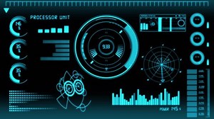 Futuristic Technology Interface Computer Data Screen