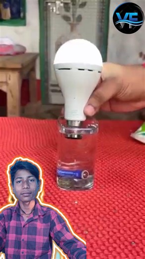 Battery Salt Blade Glowing bulb Hack ✅ Science project class#shorts​​ #experiment​​#youtubeshorts​​