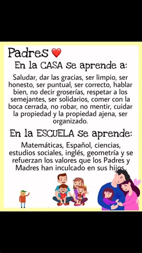 MENSAJE PARA padres de familia ❤️#padresdefamilia #escuela #Maestros #docentes #amor | Aprendiendo Paso a Pasito Maestra KAREN