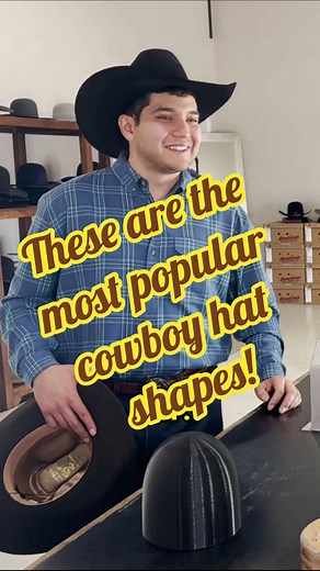 38K views · 344 reactions | Hat shapes are different all over the country, and really all over the world. These are just a few popular options in the Austin, TX area, and a little about Canadian preferences. This video taken from our interview at @Double R Hat House #cowboy #cowboyhat #rodeo #horses #pbr #americanhatco | Cowboy Cartel Group | Facebook