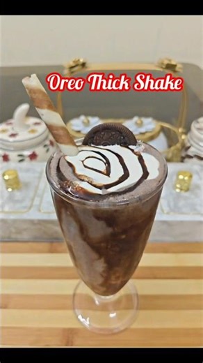 Oreo Thick Shake Recipe #oreo #shake #drink #dessert #viral #recipe #viralvideo