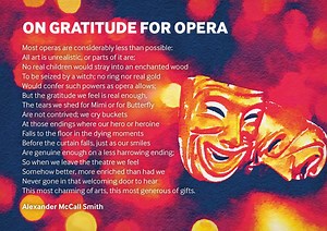 1K views · 14 reactions | Alexander McCall Smith shows his #Operapassion reading his poem 'On Gratitude for Opera': | Scottish Opera | Facebook