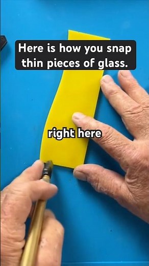 Pro Tip - Cut Narrow Strips - #stainedglass