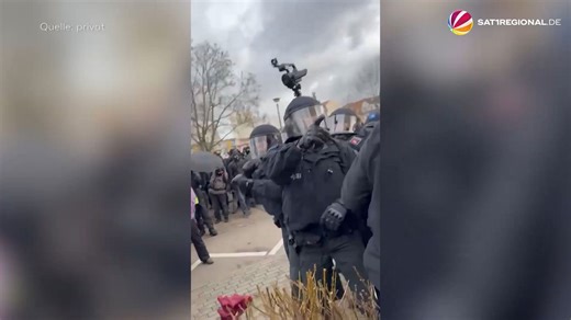 AfD-Parteitag in Riesa: Niedersächsische Polizisten sollen Linken-Abgeordneten attackiert haben