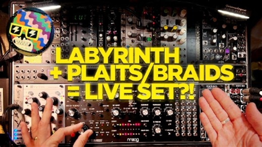 Powering a Live Set with a Moog Labyrinth & Plaits/Braids