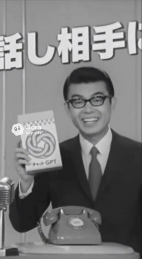 昭和のチャットGPTのレトロなCM（生成AIによる存在しないCM）#sora2