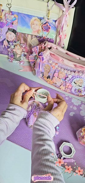 lilac blossom lassbong‧₊˚❀༉‧₊˚. by plvnoah #플레이브 #노아 #plave #plave_official #plavekpop #lightstick #decoration #pretty #aesthetic #coquette #kpopfyp #fyp