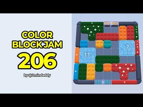 Color Block Jam Level 206 Solution and Walkthrough