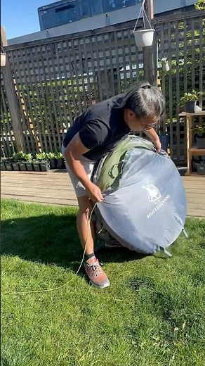Setting up and taking down a pop-Up tent is super easy