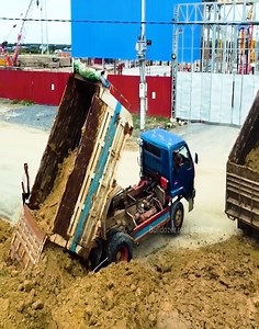 40K views · 598 reactions | Incredible!! Dump Truck Fly Back Unloading Stuck Deep Heavy Recovery Help Rescued by dozer Komats #trucks #backfill #komatsu #caterpillar #machine #construction #heavyequipment #engineering | Branzo Construction | Facebook