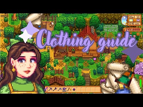 Stardew Valley CLOTHING GUIDE :D