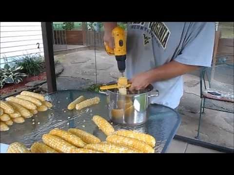 Preparing Corn for freezing