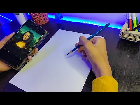 How to Draw Mona Lisa Outline ,Full Tutorial Step by Step,Part-1.