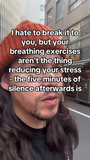 your breathing exercises aren't the thing reducing your stress