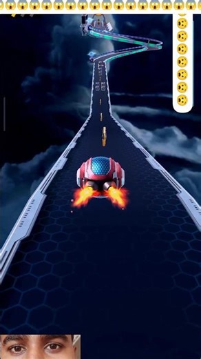 The ball is running along a path parallel to space.#gaming #ballgame #shorts