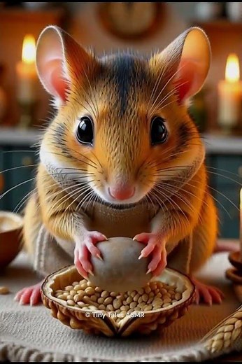 He baked a loaf from ONE grain of wheat! 🌾🐭 #shorts