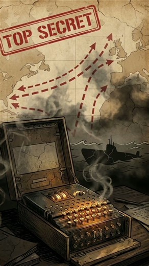 The Enigma Machine Pulled from a Sinking Nazi Sub Changed WWII. #shorts