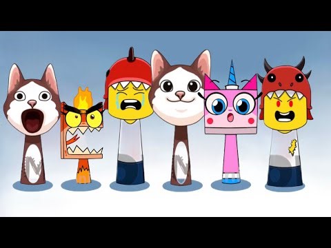 Sprunki OC Dino Kid, Unikitty, Pop Cat All Phase Meets Phase 4 ( Compilation Sprunki Incredibox )