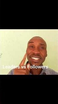 Leadership Vs Followership #governance #leadership #politics