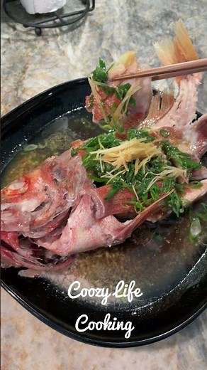 【Steamed Ocean Perch】with ginger and green onion sauce