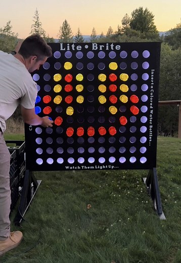 DIY Giant Lite Brite Yard Game for Summer Fun